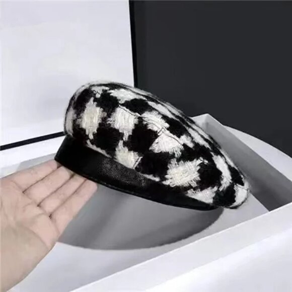 Women Black / White Berets Formal Hat main image 4